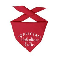 Hunter K9 Bandanas XS Official Valentine Cutie Red Dog Bandana