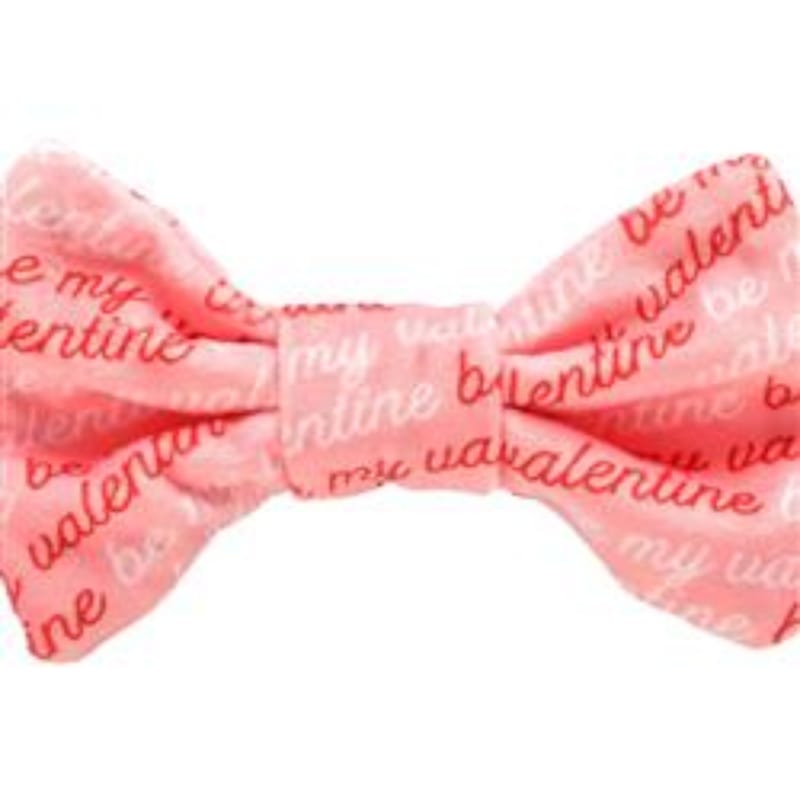 Pearhead, Inc. Bow Ties Valentine's Be My Valentine Pink Bowtie Pet Collar Attachment - Size M/L