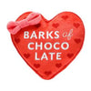Pearhead, Inc. dog toys Valentine's Barks of Chocolate Heart Plush Squeak Dog Toy