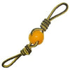 SnugArooz dog toys Ylw Spikey Beast Baby Ball Rope Tug Dog Toy - 19"