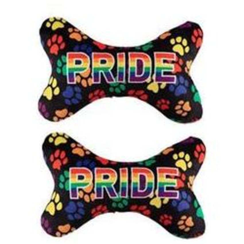 Barker's Bowtique dog toys M Pride Plush Squeaker Bone Dog Toy
