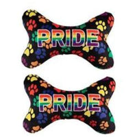 Barker's Bowtique dog toys M Pride Plush Squeaker Bone Dog Toy