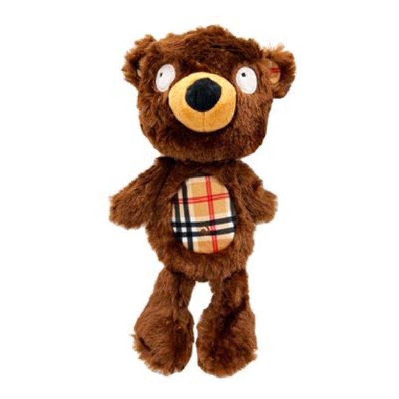 Huxley & Kent dog toys SM Beary Styles Plaid Plush Dog Toy
