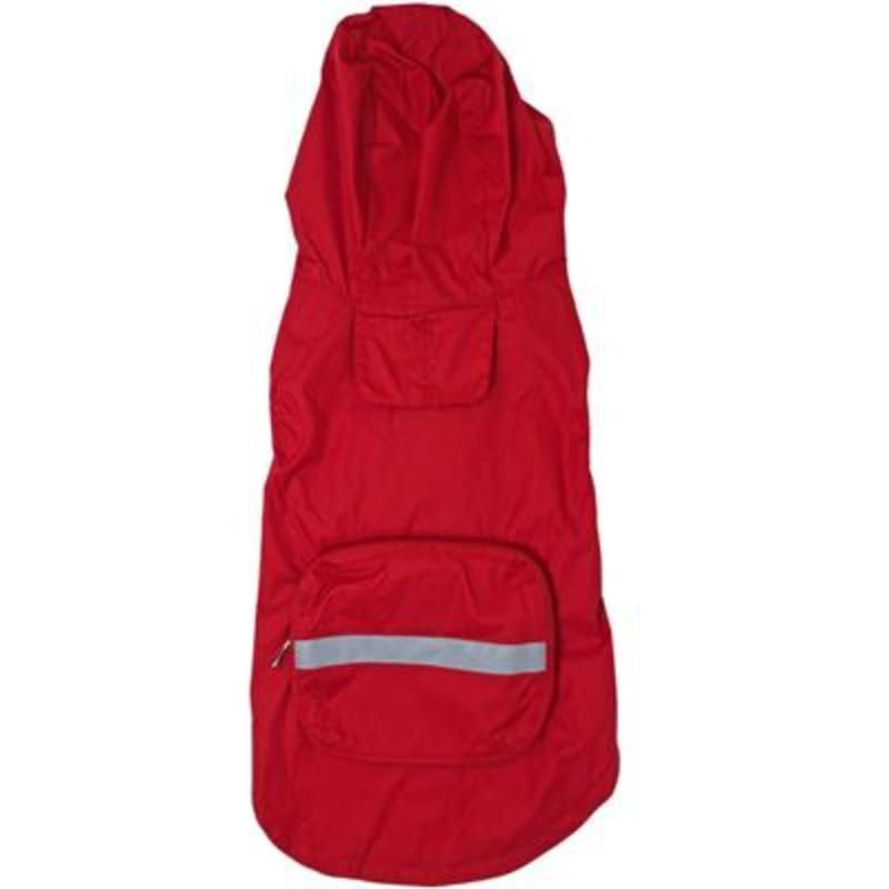 Doggie Design, Inc. Jackets-coats S / Red Packable Dog Raincoats in 4 Colors