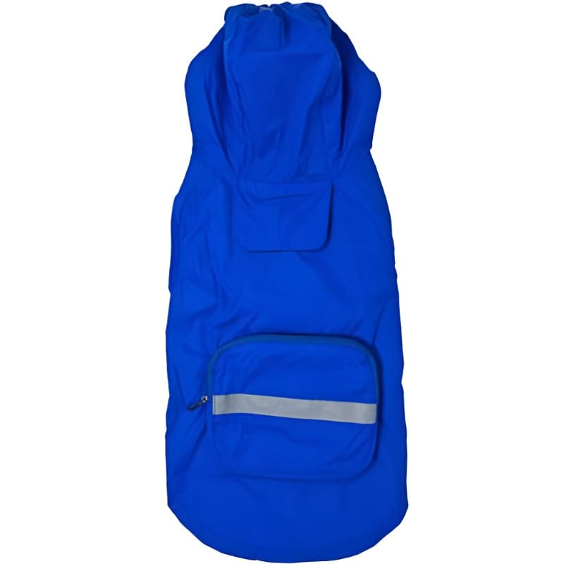 Doggie Design, Inc. Jackets-coats XL / Blu Packable Dog Raincoats in 4 Colors