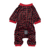 FuzzYard Pajamas 1 Heartbreaker Black & Red Dog Pajamas