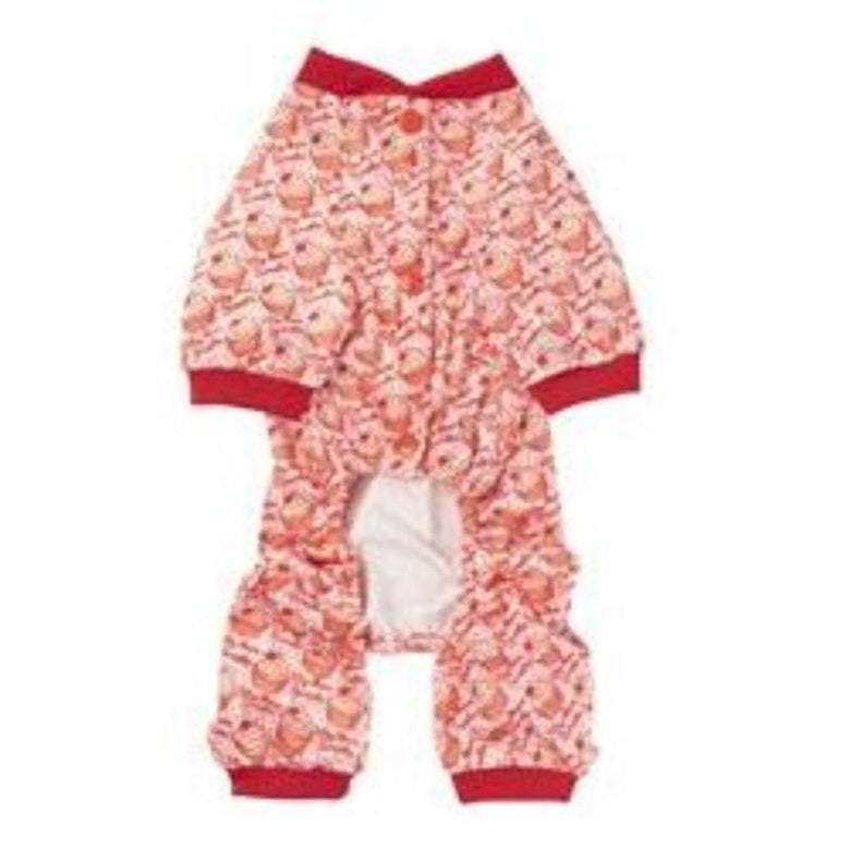 FuzzYard Pajamas Hey There Sweetie Red Trim Cupcake Dog Pajamas