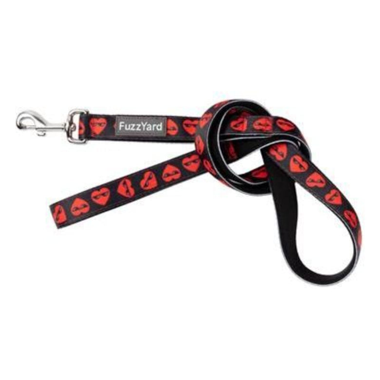 FuzzYard Leashes SM Heartbreaker Red Hearts Dog Leash