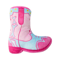 SnugArooz dog toys Single 2 Boot Pink & Sky Blue Plush Squeak Boot Dog Toy