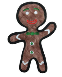 VIP Products/Tuffy dog toys Tuffy Christmas Holiday Gingerbread Man Durable Tough Dog Toy