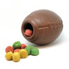SodaPup dog toys Football Brown Rubber Durable Treat Chew Dog Toy - Lg