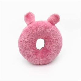 Zippypaws dog toys Donutz Buddies Pink Bunny Easter Spring Plush Squeak Dog Toy
