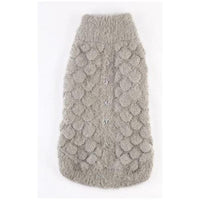 Barker's Bowtique Sweaters GREY / XS Blossom Dog Sweater in Blue, Grey & Pink
