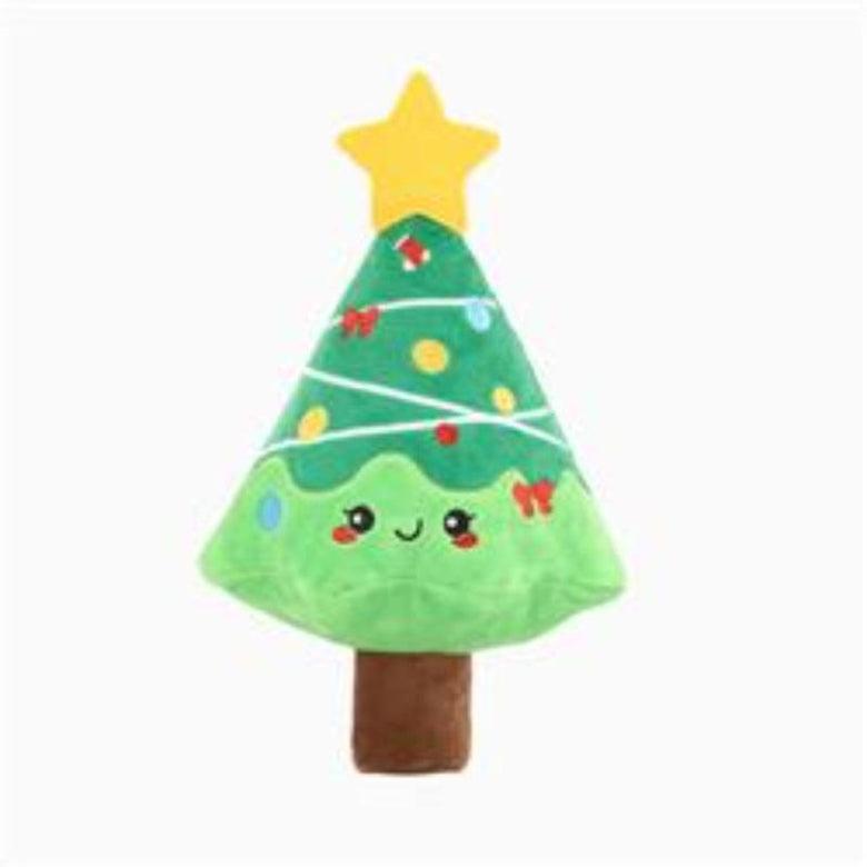 HugSmart Pet dog toys Happy Woofmas Christmas Tree Plush Dog Toy