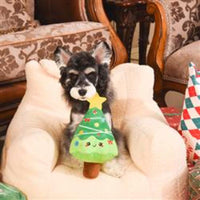 HugSmart Pet dog toys Happy Woofmas Christmas Tree Plush Dog Toy