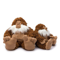 fabdog dog toys Fluffy Bigfoot Brown Plush Squeak Dog Toy - 2 Sizes