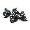 Barker's Bowtique Bows Black with White Polka Dots Canine Hair French Clips - 2 Bows