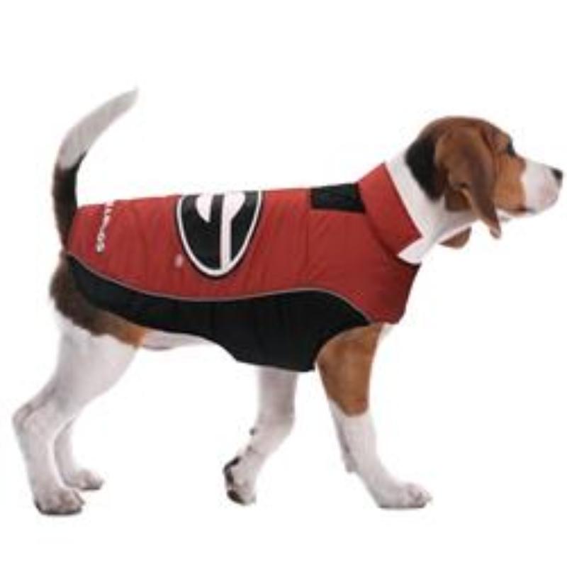 Pets First dog apparel Georgia Bulldogs Puffer Pet Vest