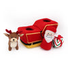 Zippypaws dog toys Holiday Burrow - Santa's Sleigh Dog Toy
