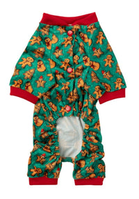 Christmas Cookies for Santa Green Holiday Pet Pajamas