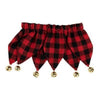 FuzzYard Collars S/M Red Plaid JesterBells Dog Collar