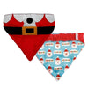 Barker's Bowtique Bandanas XS Christmas Reversible Santa Dog Bandana