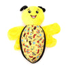 The Worthy Dog Dog Toys Yellow Buzzy Bee Spring Plush Wing Flapping Dog Toy