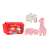 BARK dog toys Animal Squeakers Snacks Interactive Plush Dog Toy Set - 4 Pc