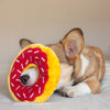 Zippypaws dog toys Holiday Cherry Red Donutz Sprinkles Squeaky Dog Toy