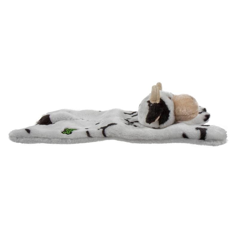 GoDog dog toys Barnyard Buddies Cow Squeaky Plush Flattie Dog Toy - 2 Sizes