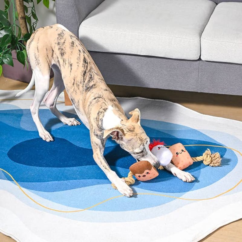 Hugsmart Products Inc dog toys Camping Pups S'mores Tug Rope Plush Dog Toy