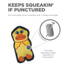 Outward Hound dog toys Invincibles Mini Duck Durable Plush Dog Toy XS
