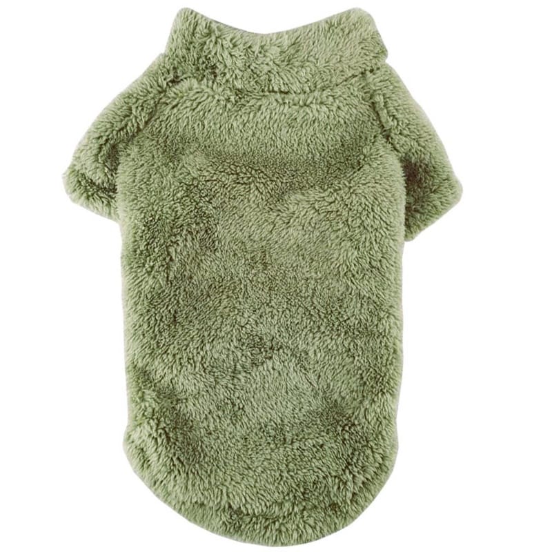 Doggie Design SWEATERS XS Moss Green Soft Warm Plush Dog Pullover