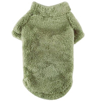 Doggie Design SWEATERS XS Moss Green Soft Warm Plush Dog Pullover