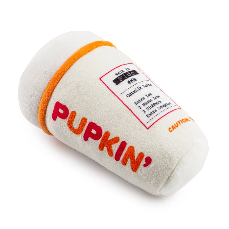 Haute Diggity Dog dog toys Pupkin' Donuts Hot Coffee Plush Dog Toy