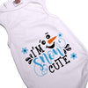 House of FurBaby House of FurBaby - Pet Holiday Shirt | I'm Snow Cute Snowman: XXS- under 3 lbs