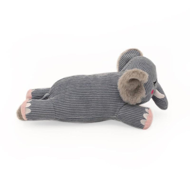 ZippyPaws dog toys Snooziez with Shhhqueaker Elephant Dog Toy