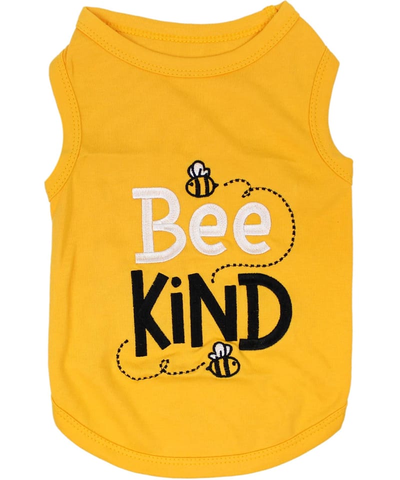 Parisian Pet® Tee's XXS Bee Kind Spring Yellow Dog T-Shirt