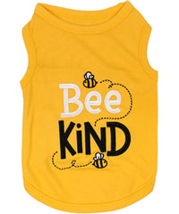 Parisian Pet® Tee's XXS Bee Kind Spring Yellow Dog T-Shirt
