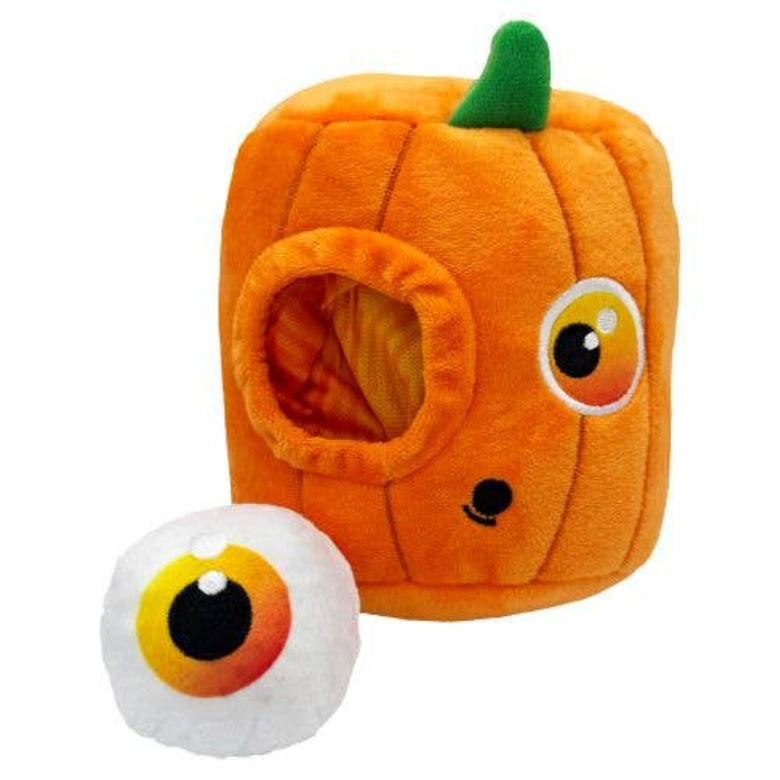 Halloween Spooky Pumpkin Pop-Eye Pop ‘n Fetch Plush Fall Season Dog Toy