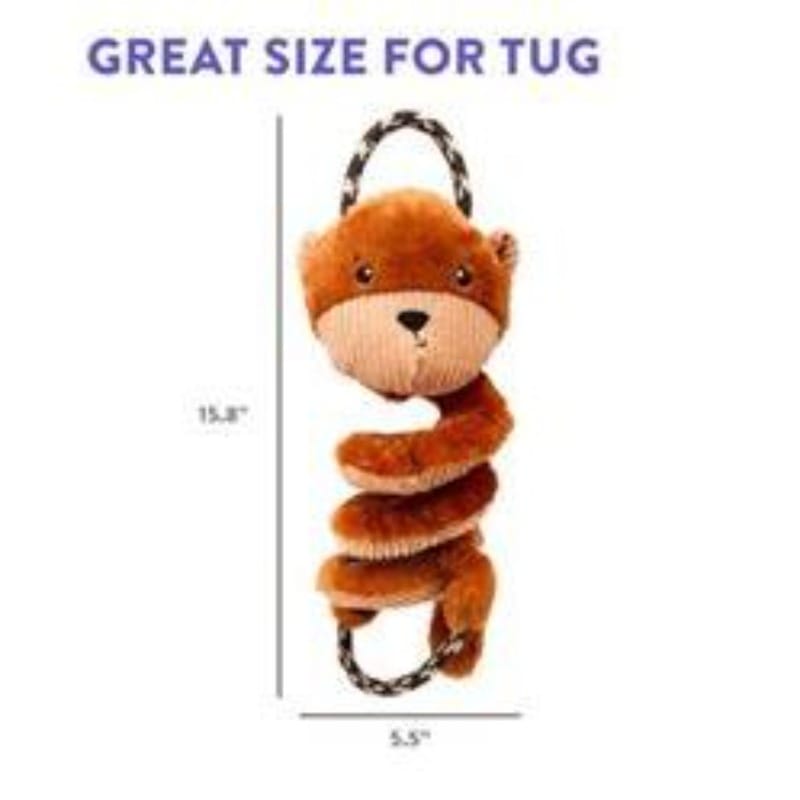Outward Hound dog toys Springys Otter Plush Dog Tug Toy