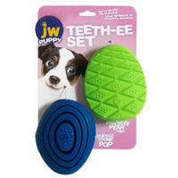 JW dog toys Puppy Teeth-ee Rubber Dog Toy Set - 2 Pc