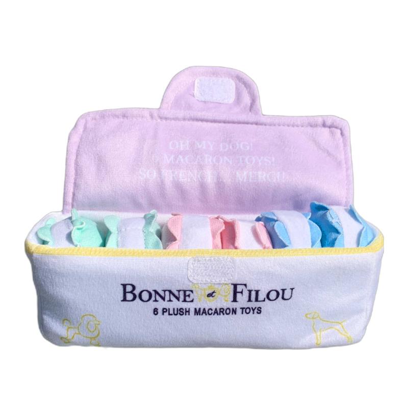 Bonne Filou dog toys 6PK Bonne Filou Macaron Squeaky Toy - 3pk & 6pk