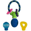 JW dog toys Puppy Connects Soft-ee Rubber Teether Dog Toy