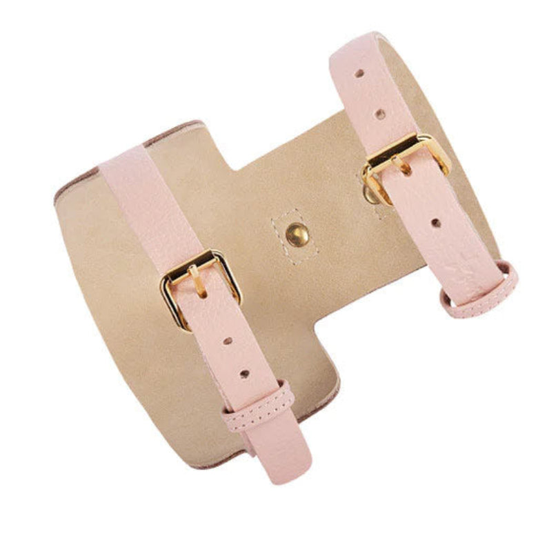 Bella Rose Pink Leather Dog Harness