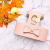 Bella Rose Pink Leather Dog Harness