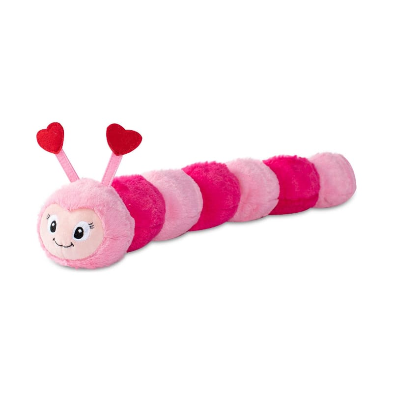 Petshop by Fringe Studio dog toys Love Bug Heart Pink Large Plush Dog Toy