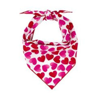 Hunter K9 Bandanas XS Valentine Red & Pink Hearts Dog Bandana