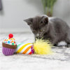 Huxley & Kent Cat Toys Meow Cupcake & Candle Plush Cat Toy - 2 Pc