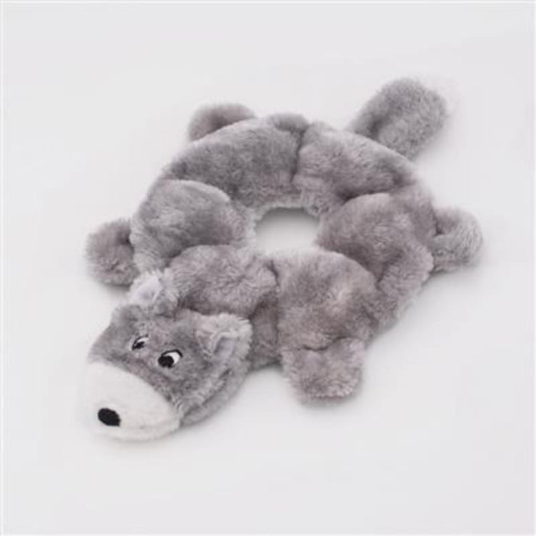 Zippypaws dog toys Loopy Wolf Plush Squeak Dog Toy